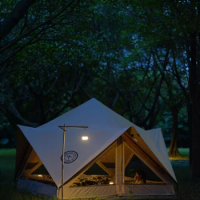 Vidalido Star Moon Pavilion Outdoor Camping Tent Exquisite Retro Luxury Sentiment Ridge Hut Family Team Party Car SUV Park Tent
