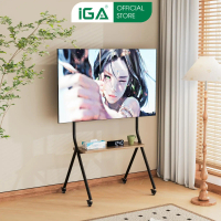 Giá treo tivi di động khung sắt tròn phù hợp với mọi không gian - GM189