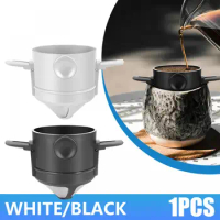 Portable Foldable Coffee Filter Stainless Steel Easy Clean Reusable Coffee Funnel Paperless Pour Over Holder Coffee Dripper