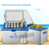 Car/Household Refrigerator Portable Freezer Mini Fridge Compressor Cooler Box Insulin Ice Chamber Depth Refrigeration 50L 45W