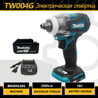Makita TW004G 18V Electric Wrhench Cordless Machine Brushless Rechargable Power Tools HomeDIY Tool For Makita 18V Battery