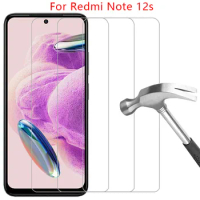 screen protector for xiaomi redmi note 12s tempered glass on note12s not 12 s s12 not12s protective film glas readmi remi redme