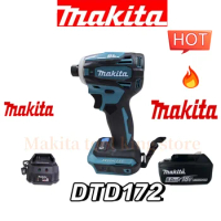 Makita DTD172 with battery rechargeable screwdriver 18V brushless electric screwdriver impact batch multi-function electric dril