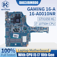 GTX1650/Ti 4G DAG3JBMB8D HP Gaming 16-A 16-A0010NR Notebook Mainboard M09278-001 M02035-001 I5 I7-10th Gen Laptop Motherboard