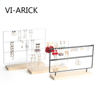 VI-ARICK實木鐵藝耳環架耳環收納架子飾品展示架公主耳釘耳飾掛架