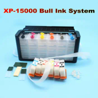 Xp15000 Dtf Ciss Ink Supply System With White Ink Strrier For Epson XP-15000 XP15000 Xp-15010 XP-15080 Cartridge Without Chip IC