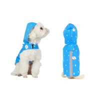 Pet Cool Print Small Dog Raincoat Teddy by Bear Walks The Dog Outside Out Rain Dog Clothes Rainy Day Special Poncho Pet Supplies