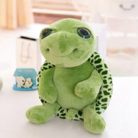 Kids Toys Cute Baby Super Green Big Eyes Stuffed Tortoise Turtle Animal Plush Baby Toy Gift Hot 20CM