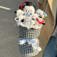 Finished Qixi Festival Bouquet Cute Puppy Plush Bouquet Plush Doll Girl's Birthday Gift College Entr