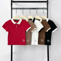 Atipashop - BLAZE TOP เสื้อยืด โปโล คอปก แขนสั้น กระดุมหน้า คําแนะนําผลิตภัณฑ์ใหม่ของเดือนนี้