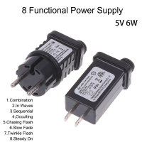 Bộ Chuyển Đổi Công Tắc Điều Khiển Đèn LED SELV, Phích Cắm EU / US, 5VDC, 6W, 8 Chức Năng, Chống Nước