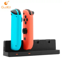 Gulikit 4 In 1 Charging Dock With LED Indication For Nintend Switch Joycon Controller Stand Charger Station