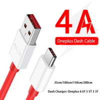 1/1.5/2M For OnePlus 6 Dash Charger Cable 4A Type C Cable For One Plus 6T 5T 5 3T 3 Mobile Phone USB 3.1 Charge Dash Cord