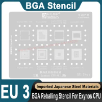 BGA Stencil For Samsung Exynos 7885 9820 980 7580 8895 3470 7570 BGA Stencil Exynos 8890 5430 7420 CPU IC Reballing Stencil