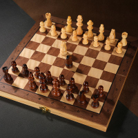 象棋 國際象棋 國際象棋磁性可折疊木質chess兒童成人小學生培訓大號立體實木 可開發票