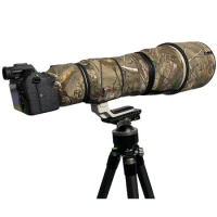 Juntuo Lens Coat for Sony FE 400mm F2.8 GM OSS Telephoto Lens Protective Cover Camouflage Waterproof Nylon Sleeve