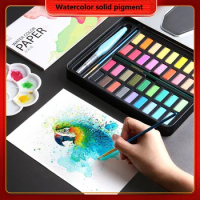 Art Gouache Paint Set 24/36/48 Colors Portable Watercolor Travel Kit Safe Non-Toxic Professional Pigment for Canvas Water Paper