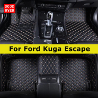 DOODRYER Custom Car Floor Mats For Ford Kuga Escape 2012-2023 Auto Carpets Foot Coche Accessorie