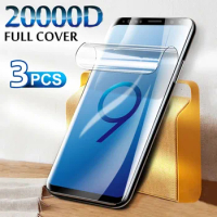 3PCS Hydrogel Film For Samsung Galaxy S8 S9 Plus S10 S20 S21 S22 Ultra Screen Protector For Samsung Note 8 9 10 20 Ultra Film