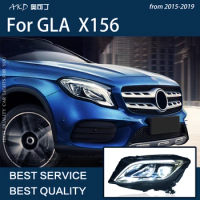 Car Lights For GLA 2015-2019 X156 GLA180 GLA200 GLA250 GLA45 LED Auto Headlight Assembly Upgrade High Configuration Accessories