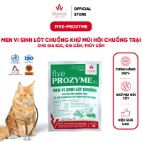 Five-Prozyme Men vi sinh lót chuồng-Khử mùi hôi trang trại,ức chế vi sinh vật gây bệnh trên vật nuôi