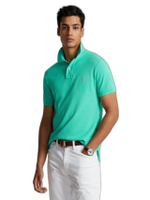เสื้อโปโล Polo Ralph Lauren  Custom Slim Fit Mesh Polo สีเขียว