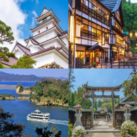 【吉航旅遊】精緻假期東北會津鐵道大內宿會津若松城豬苗代湖五色沼藏王御釜銀山溫泉街採果樂5日-星宇航空