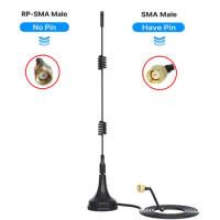 Wireless Wifi Booster Extender with Base 2.4GHz 7DBI 5X Range RP-SMA Male SMA Male Connector for WiFi Security Camera