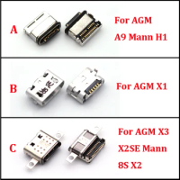 1PC USB Charger Charging Dock Port Connector For AGM A9 Mann H1 X3 X2SE Mann 8S X2 X1 Type C Jack Contact Socket Plug