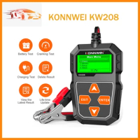 KONNWEI KW208 Circut Battery Analyzer Car Battery Tester 12V 100 to 2000CCA Cranking Charging 12 Volts Battery Tools pk BM550