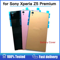 5.5" for Sony Xperia Z5 Premium Glass Back Battery Cover For Sony Xperia Z5 Plus z5p E6883 Housing Rear Door Case