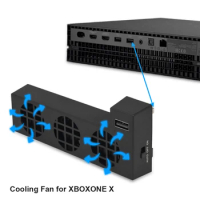 USB Cooling Fan for Xbox ONE X Accessories Temperature Control for Xbox Game Console 3 Fans Cooler Air Conditioner