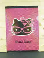 【震撼精品百貨】Hello Kitty 凱蒂貓~文件夾~桃紅眼鏡