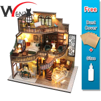 Dream Building Pavilion Dream Building Pavilion M2132 with Light/Anti-dust cover DIY Miniature Doll