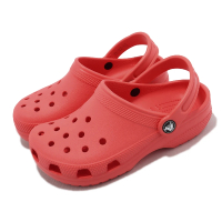 【Crocs】洞洞鞋 Classic Clog K 中大童 西瓜紅 經典 克駱格 童鞋 涼拖鞋 卡駱馳(2069916VT)