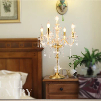 living room table lamp candles wedding decoration led candle lamp table light switch crystal table lamps for bedroom wedding