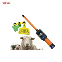 134.2khz rfid animal sticker reader pet animal micro chip ear tag long handheld microchip reader scanner