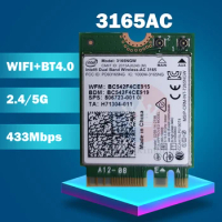 Wifi Wireless Card for HP SPS 806723-001 Intel Dual Band Wireless-AC 3165 3165ac 3165NGW WIFI Blueto