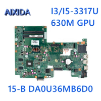 AIXIDA DA0U36MB6D0 712799-501 701702-001 For HP Pavilion 15-B Series Laptop Motherboard I3/I5-3317U 630M GPU mainboard Full test