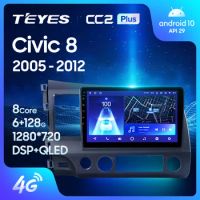 TEYES CC2L CC2 Plus For Honda Civic 8 FK FN FD 2005 - 2012 Car Radio Multimedia Video Player Navigation GPS No 2din 2 din dvd