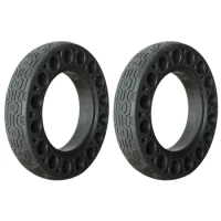 2X 10 Inch Rubber Solid Tires for Ninebot Max G30 Electric Scooter Honeycomb Shock Absorber Damping Tyre Black