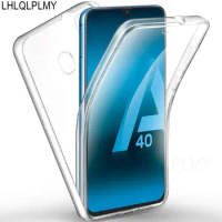 Double Sided Clear Case For Samsung Galaxy A10 A40 A50 A70 A20 A30 A21S A41 J5 2017 A7 A6 2018 S23 FE S24 Plus Ultra Front Cover