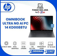 LAPTOP HP OMNIBOOK ULTRA NG AI PC 14-KD0088TU ULTRA 9-386H (EVO)/32GB /1TB SSD/INTEL GRAPHICS /W11Ho