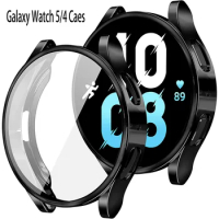 Galaxy Watch 5 Case for Samsung Galaxy Watch4/5 40mm 44mm Screen Protection Cover Soft TPU Full Coverage Protector Bumper