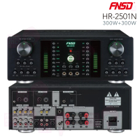 【FNSD】HR-2501N 擴大機(大功率/大電流 數位迴音/殘響效果綜合擴大機300W+300W)