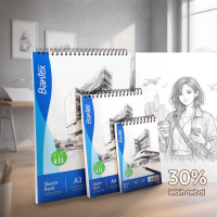 Bantex Sketch Book / Buku Gambar Sketsa Tebal 160gr Spiral A3 A4 A5 40 Lembar BK100X