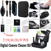47-7Pcs Camera Cleaner Kit DSLR Lens Digital Camera Sensor Cleaning Kit for Sony Fujifilm Nikon Canon SLR DV Cameras Clean Set