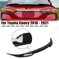 Car Rear Trunk Lid Wing Spoiler for Toyota Camry 2018 - 2021 Carbon Fiber Gloss Black Rear Wing Spoiler Replacement M4 Style