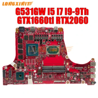 G531GW Laptop Motherboard For ASUS G731GV G531GV G531GU G731GU G531GD G731G G531G I5 I7 GTX1660Ti 6G RTX2060 6G.
