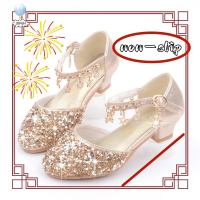 ol2023 on Sale Children's Single Shoes Kasut Budak Perempuan Tumit Tinggi Princess Shoes Kids Girl K